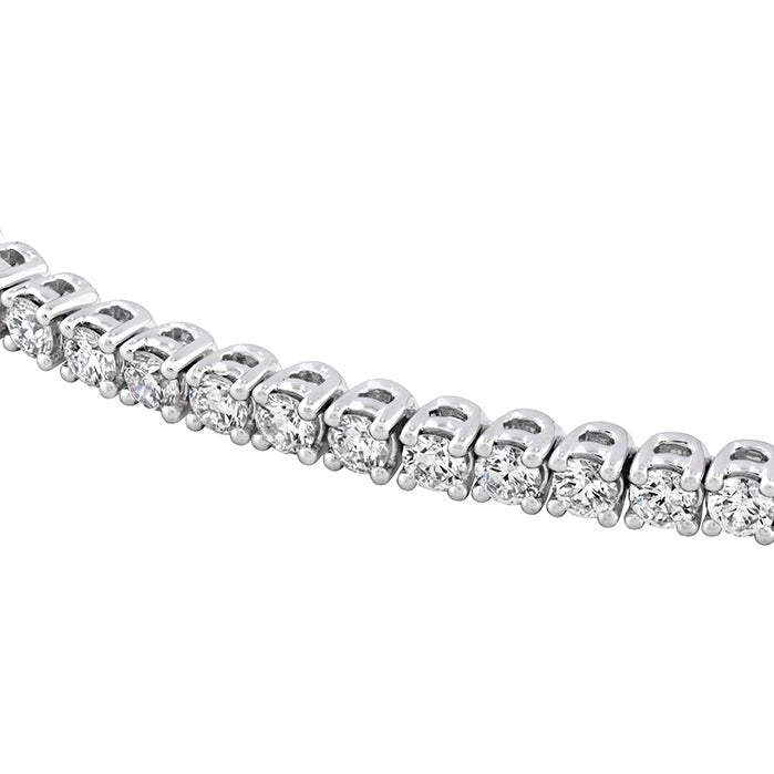 Memoire Classic 4 Prong Line Bracelet in 18K White Gold (1.47ct)