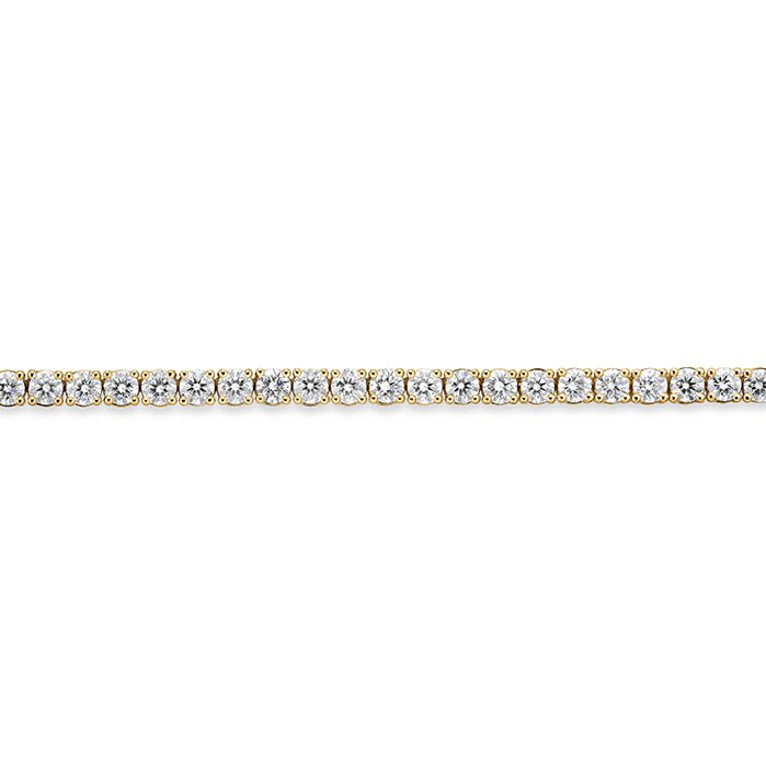 Memoire Round Chain Line Necklace in 18K Yellow Gold (2.48ct)