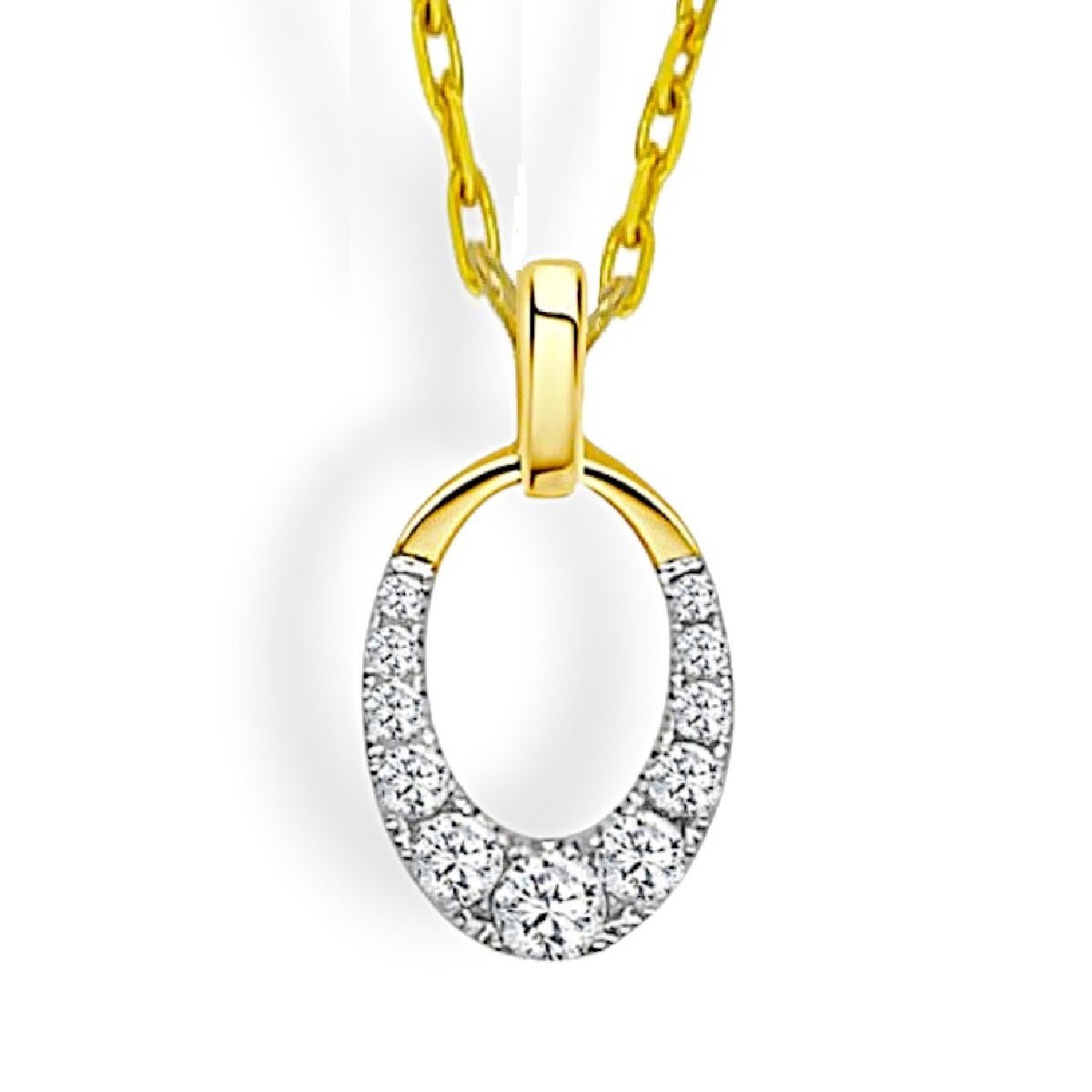Mini Vertical Clip Pendant in Yellow Gold (160-33578)