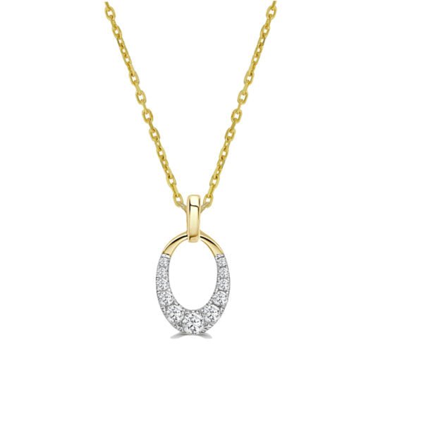 Mini Vertical Clip Pendant in Yellow Gold (160-33578)