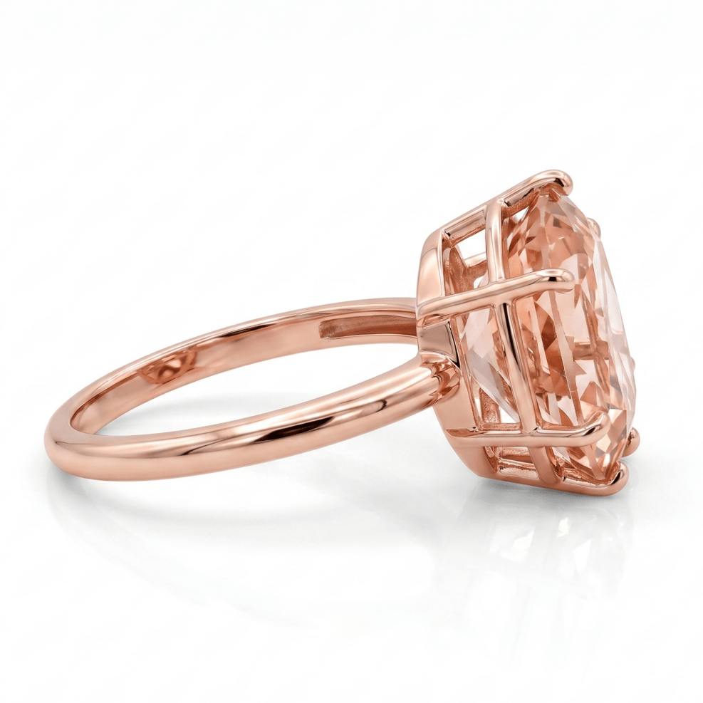 Oval Morganite Rose Gold Fashion Ring (200 - 01371)
