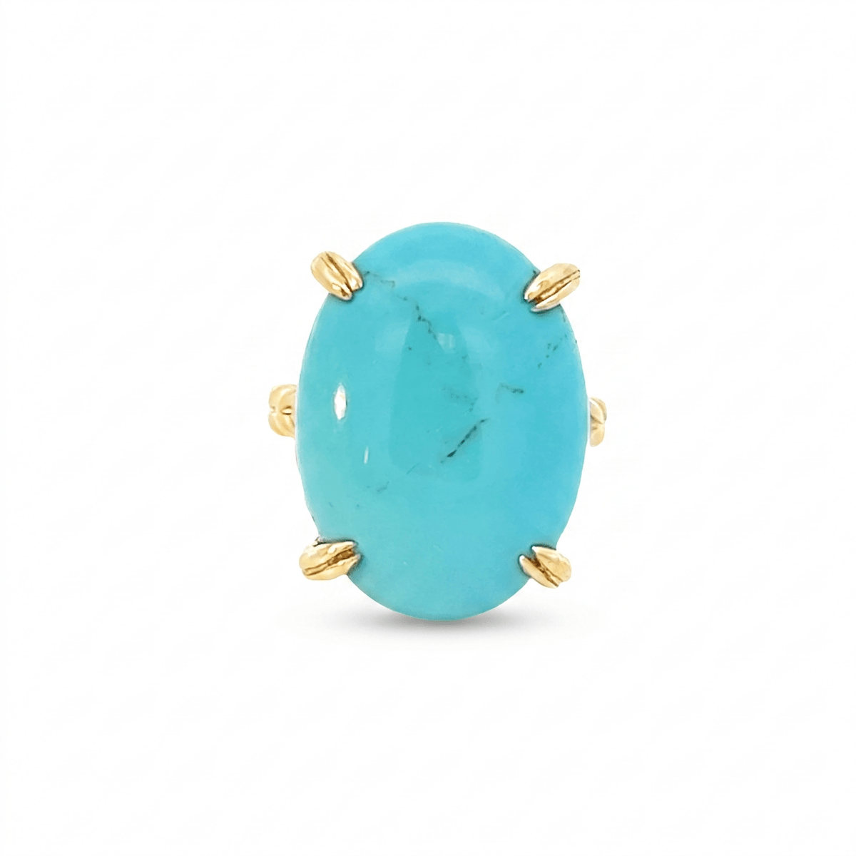 Oval Turquoise Fashion Ring (200 - 01327)