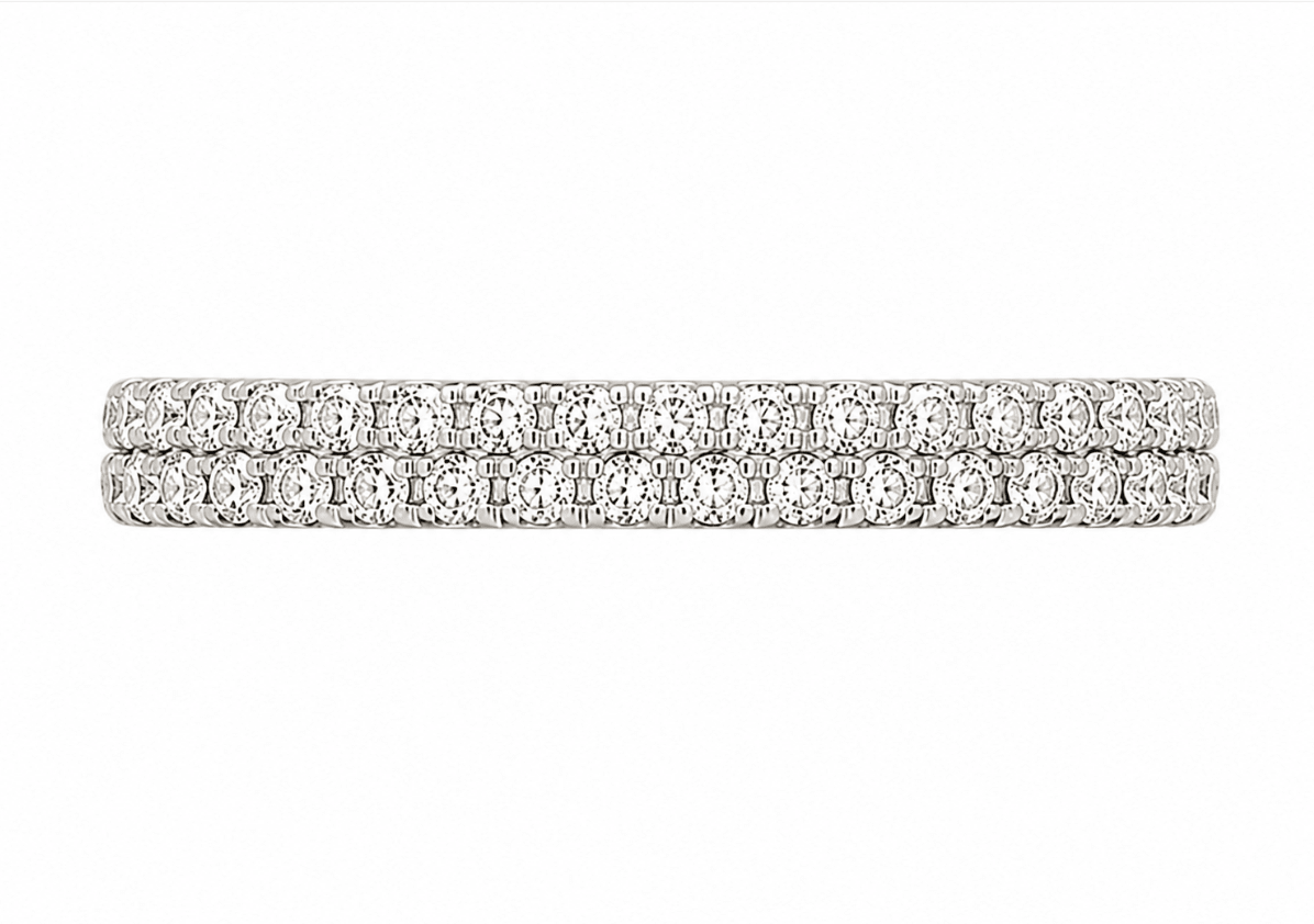 Pave Set Diamond Wedding Set (105-00144)