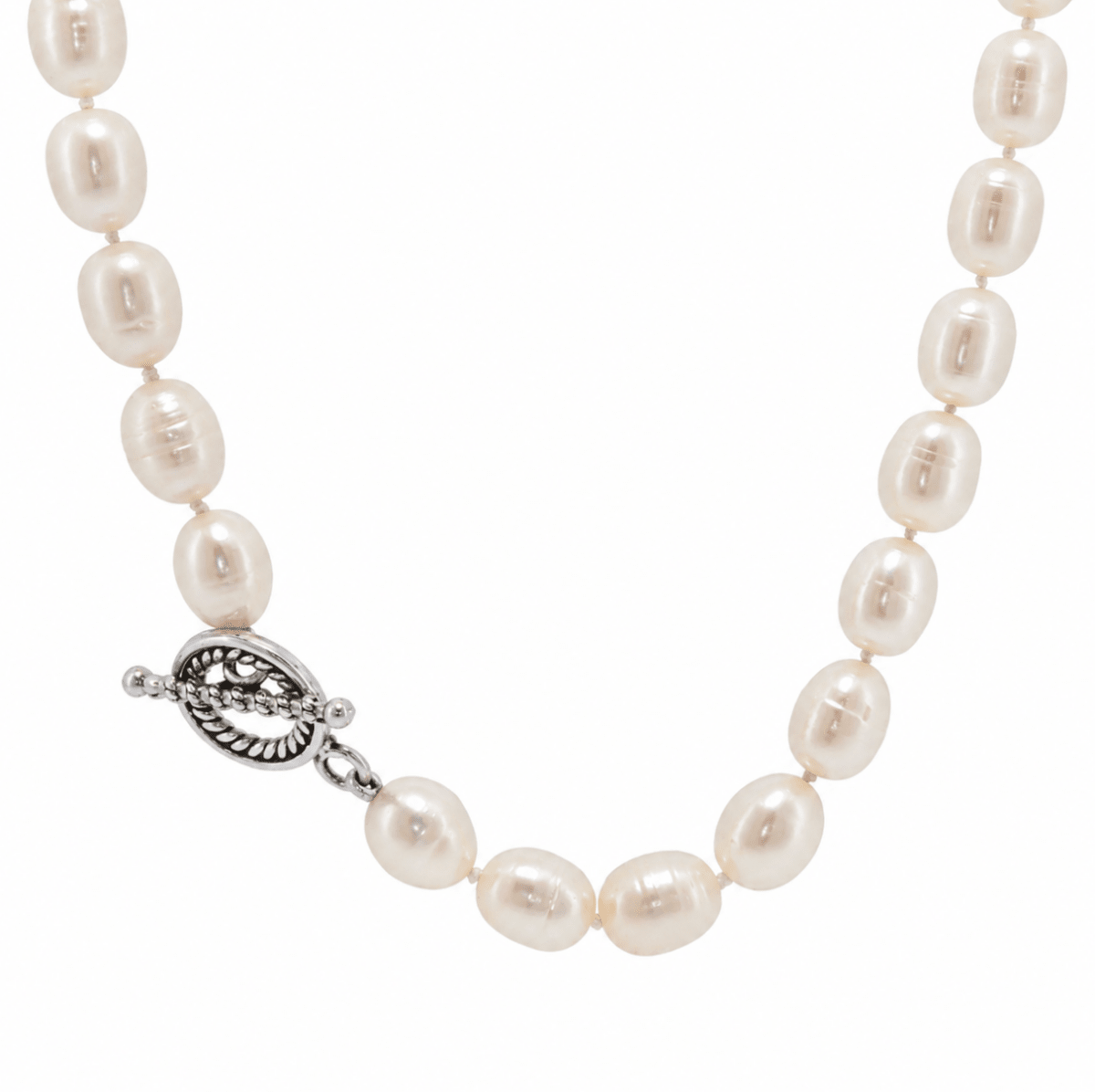 Pearl Necklace in Sterling Silver (325-00381)