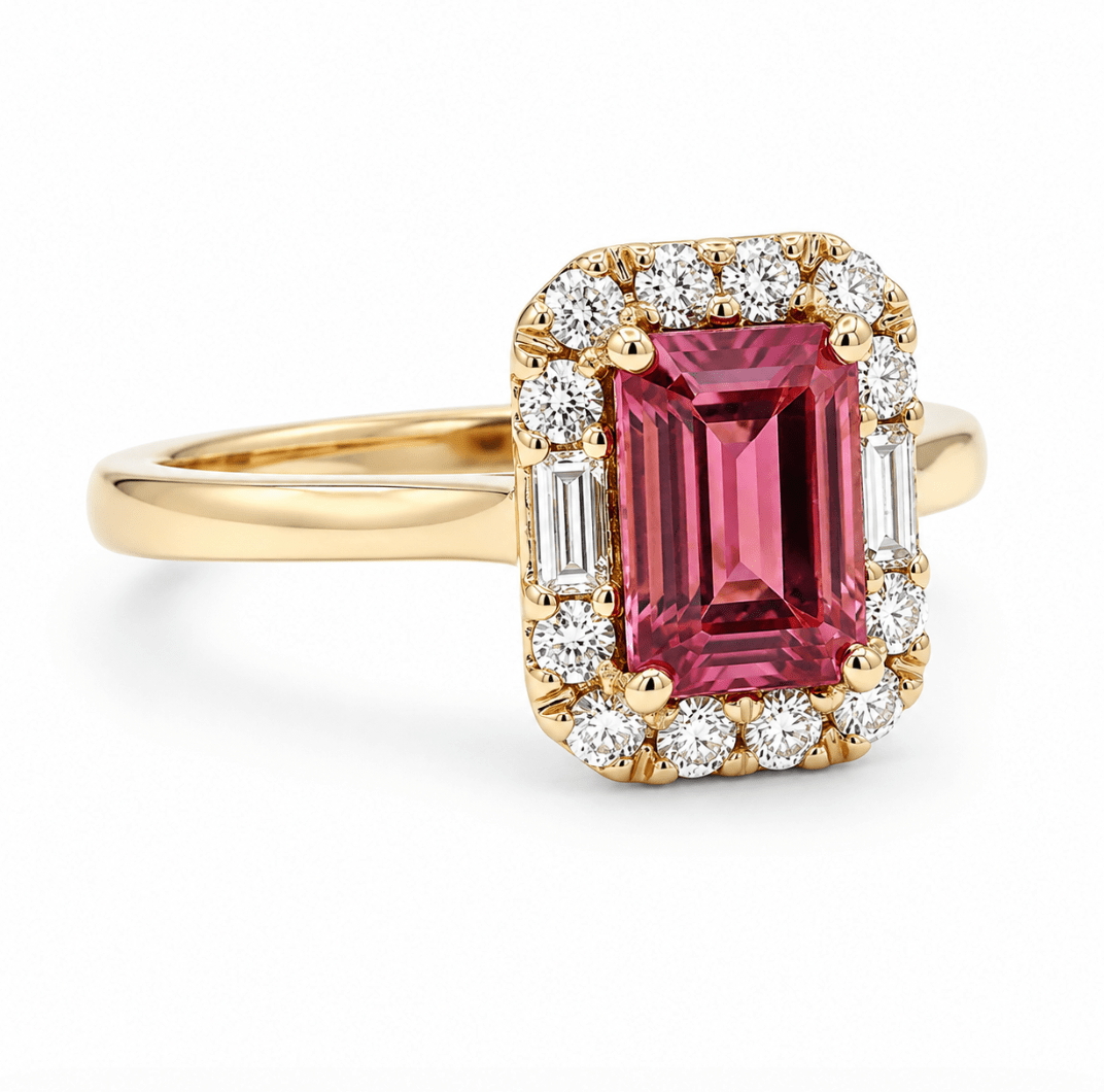 Pink Tourmaline Fashion Ring in Yellow Gold (200-33163)