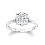 Solitaire Engagement Ring in Sterling Silver (100 - 00687)