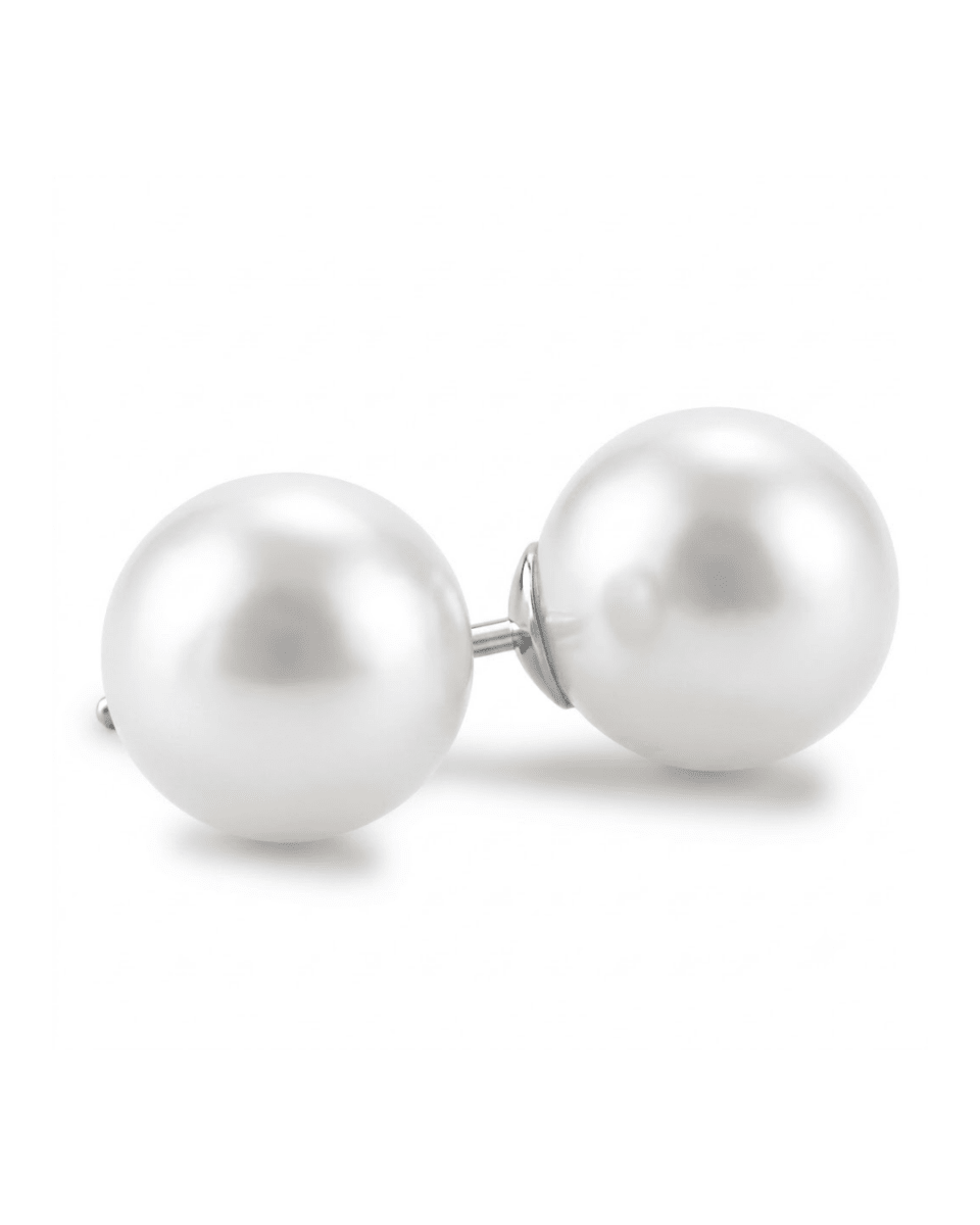 South Sea Pink Pearls in White Gold (310-00696)