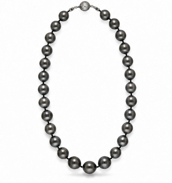 Tahitian Peacock Pearl Necklace in White Gold (325-00029)