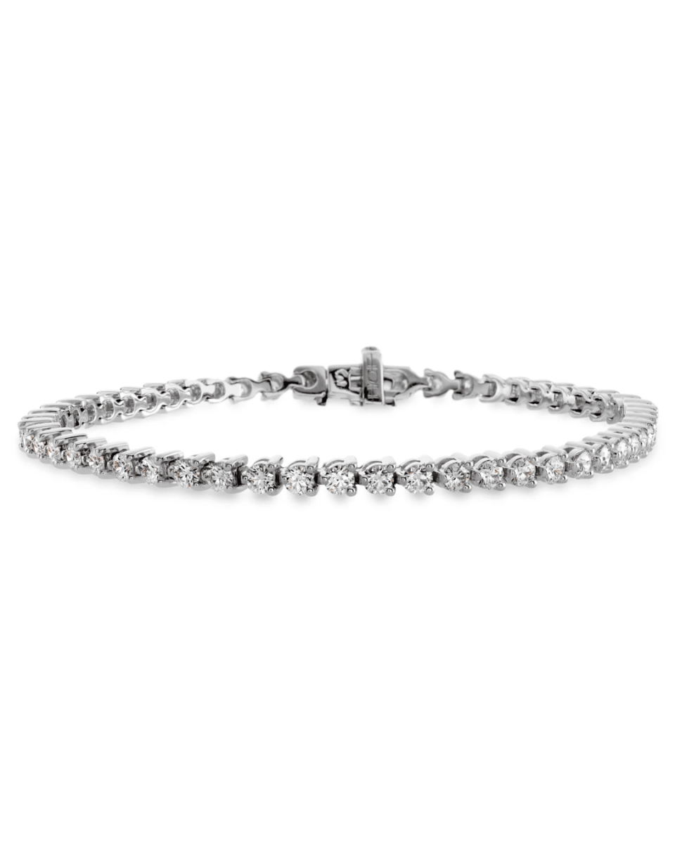 TEMPTATION THREE PRONG Diamond BRACELET in White gold (170-00853)