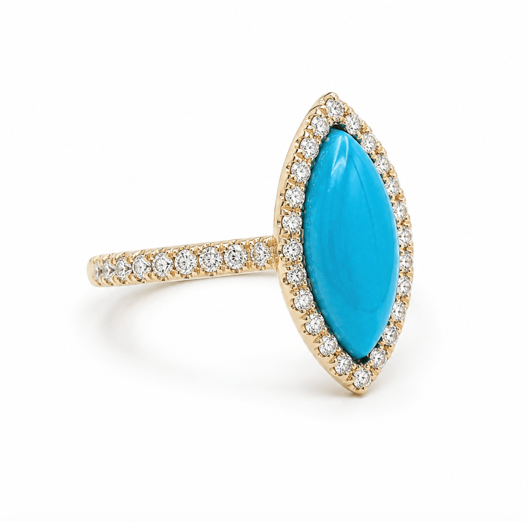 Turquoise Ring in Yellow Gold (210-33615)