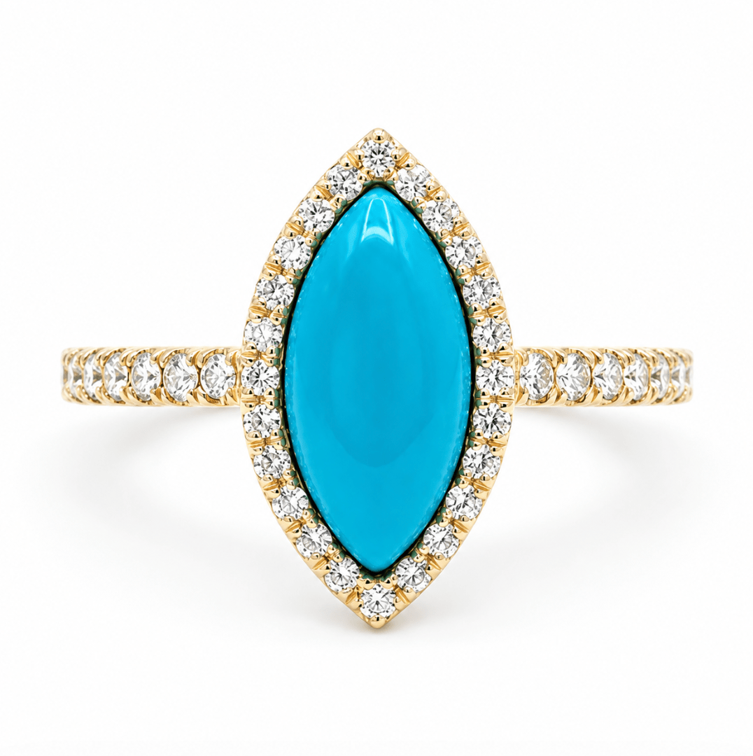 Turquoise Ring in Yellow Gold (210-33615)