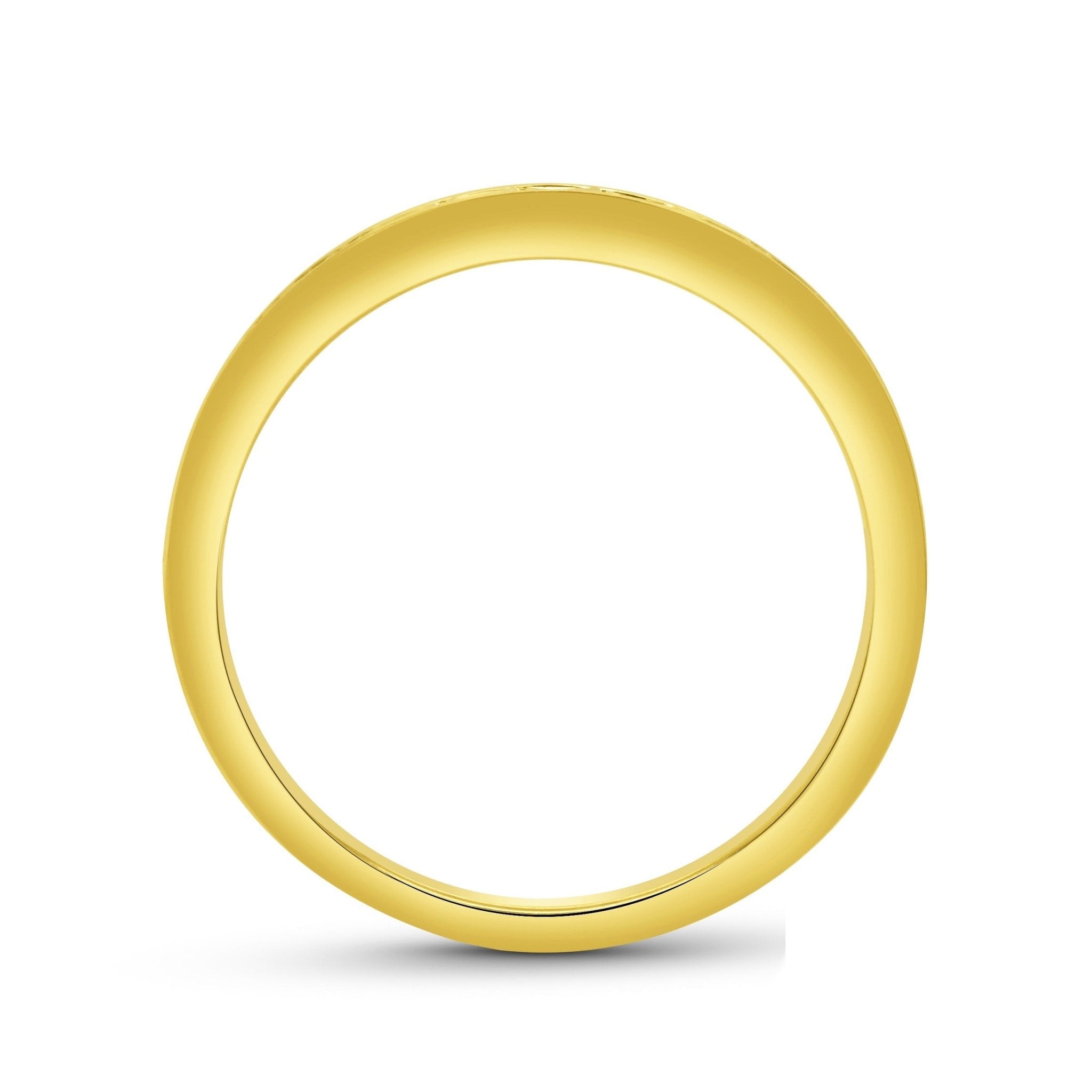 Vardy's Channel Set Baguette Diamond Wedding Band in 18K Yellow Gold (0.46ctw)