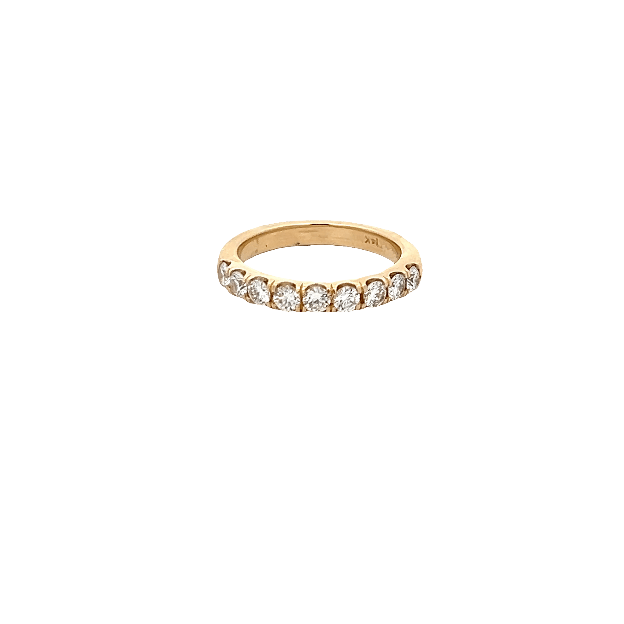 Vardy's Collection 7 Stone Round Diamond Wedding Band in 14K Yellow Gold (0.70ctw)
