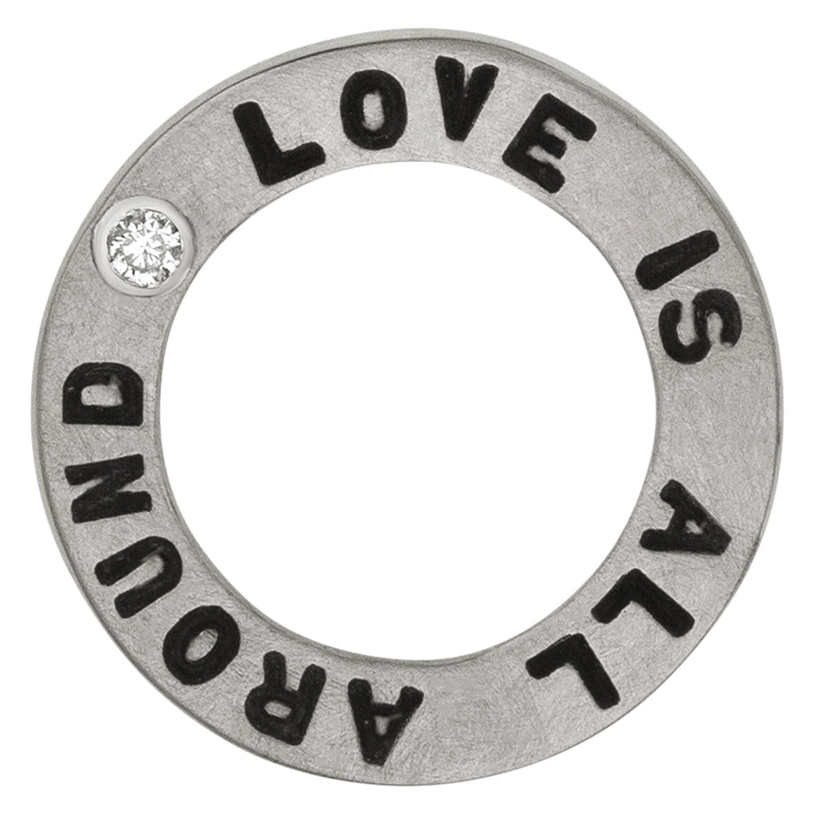 Vardy's Collection Brushed Sterling Silver Pendant in Sterling Silver