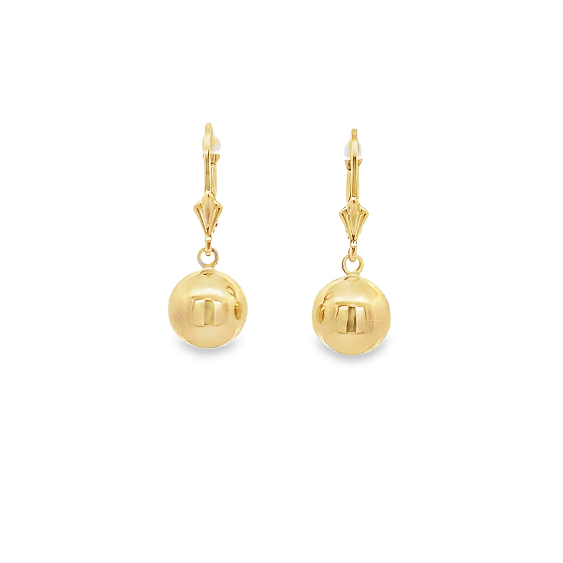 Vardy's Collection Button Earrings in 14K Yellow Gold (1.8g)