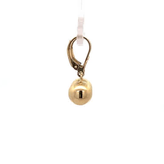 Vardy's Collection Button Earrings in 14K Yellow Gold (1.8g)