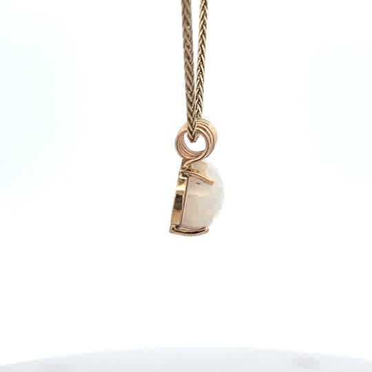 Vardy's Collection Cluster Pendant with Cabochon Opal in 14K Yellow Gold (10.45ct)