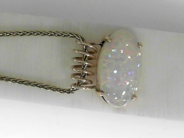 Vardy's Collection Cluster Pendant with Cabochon Opal in 14K Yellow Gold (10.45ct)