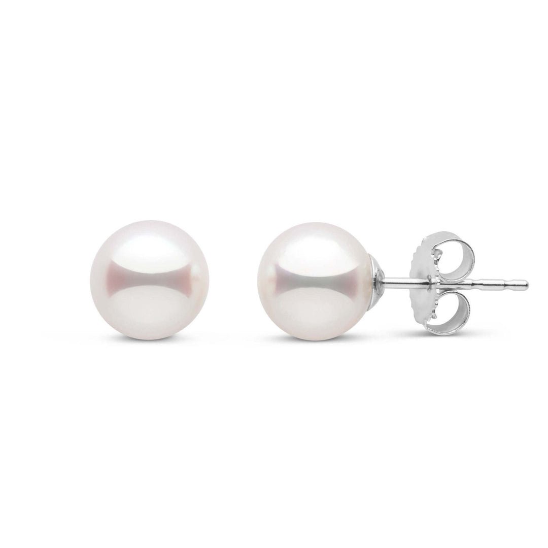Vardy's Collection Cultured Pearl Stud Earrings in 14K White Gold