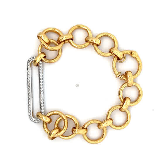 Vardy's Collection Diamond Link Bracelet in 14K Yellow Gold (0.48ct)