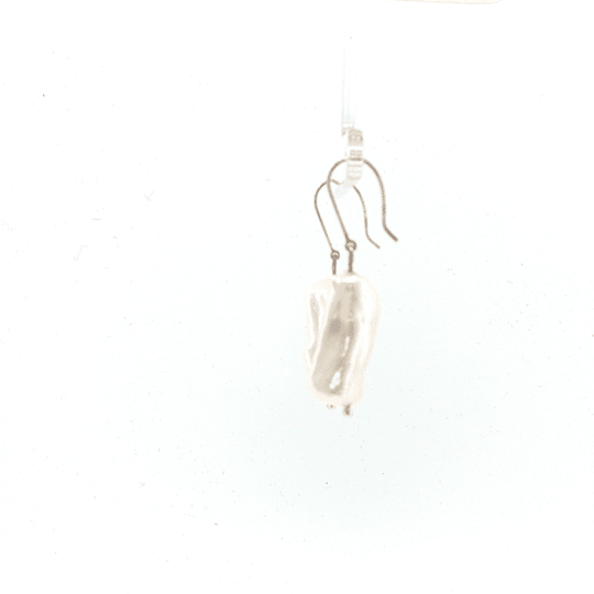 Vardy's Collection Drop Earrings with Fresh Water Pearls in 14K White Gold