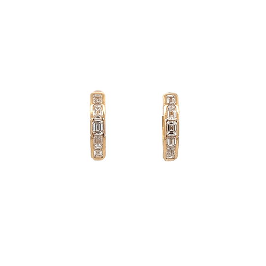 Vardy's Collection G/H VS2 1.40 Carat Medium Hoop Earrings in 18K Yellow Gold (1.4ct)