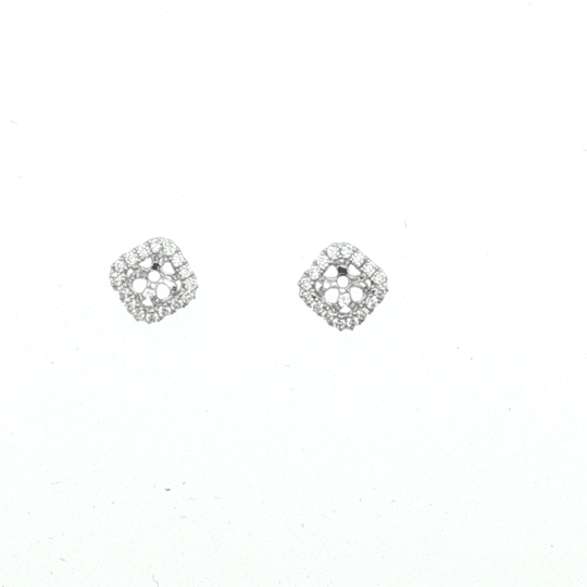 Vardy's Collection Halo Setting Pendant with Round Diamonds in 14K White Gold (0.25ct)