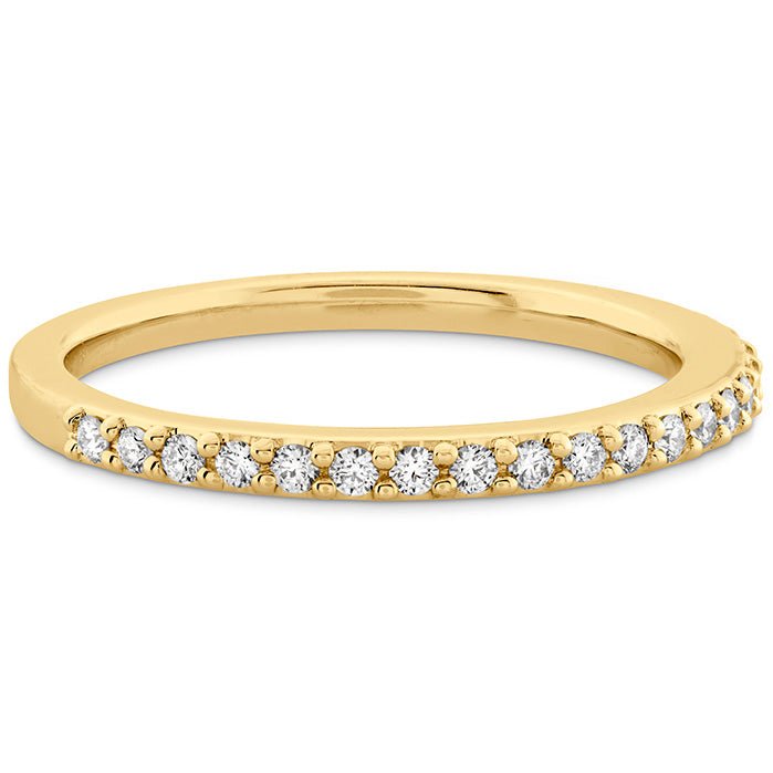 Vardy's Collection Hearts On Fire Cut G/H Vs2 Diamond Three Quarters Wedding Band in 18K Yellow Gold (0.19ct)