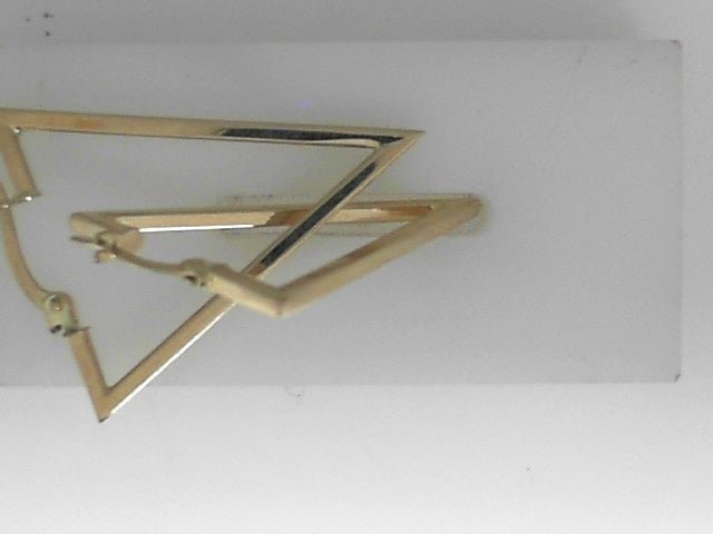 Vardy's Collection Large Hoop Earrings in 14K Yellow Gold (2.2 gram)