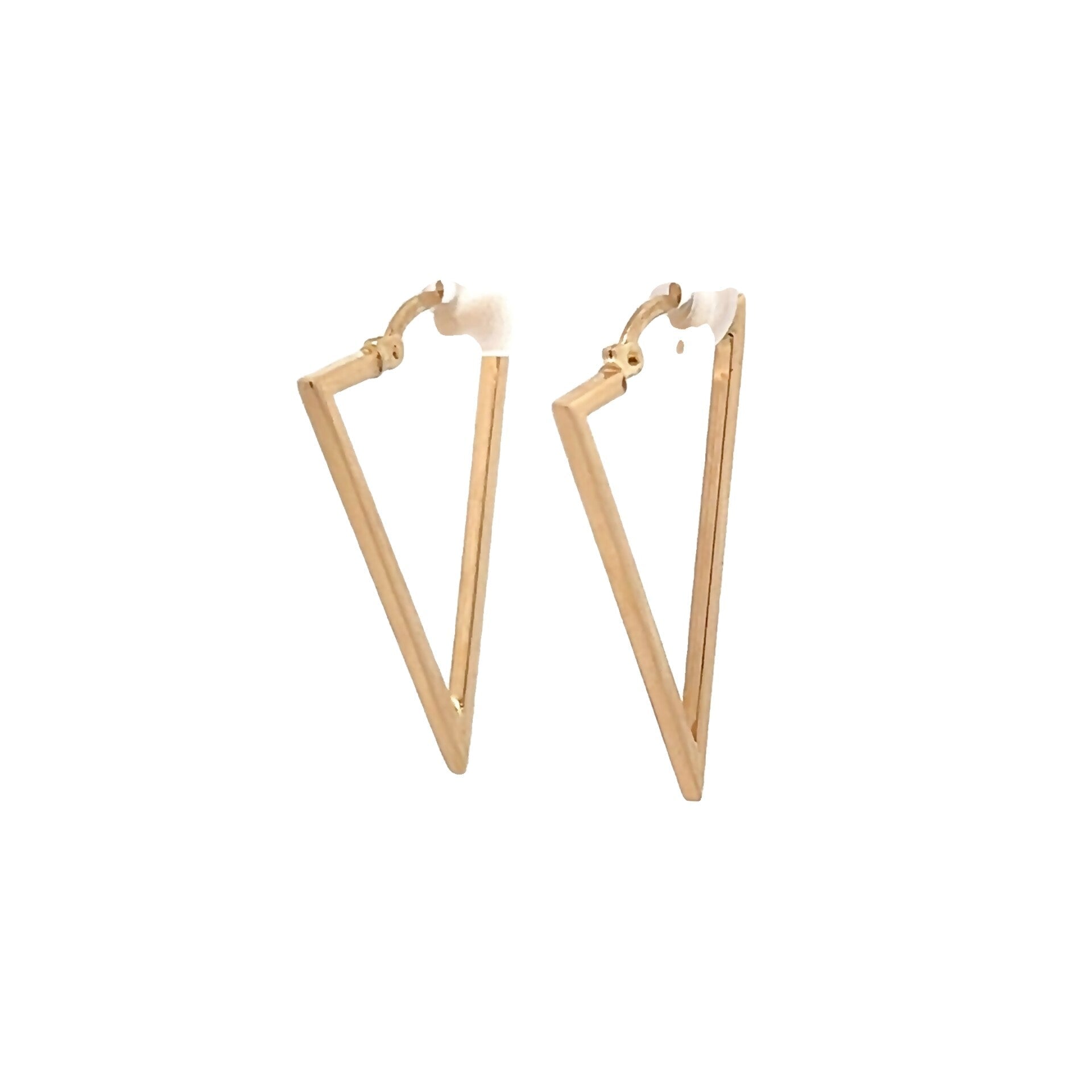 Vardy's Collection Large Hoop Earrings in 14K Yellow Gold (2.2 gram)