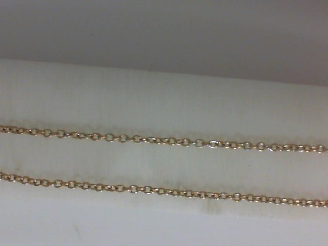 Vardy's Collection Open Link Unisex Chain in 14K Yellow Gold