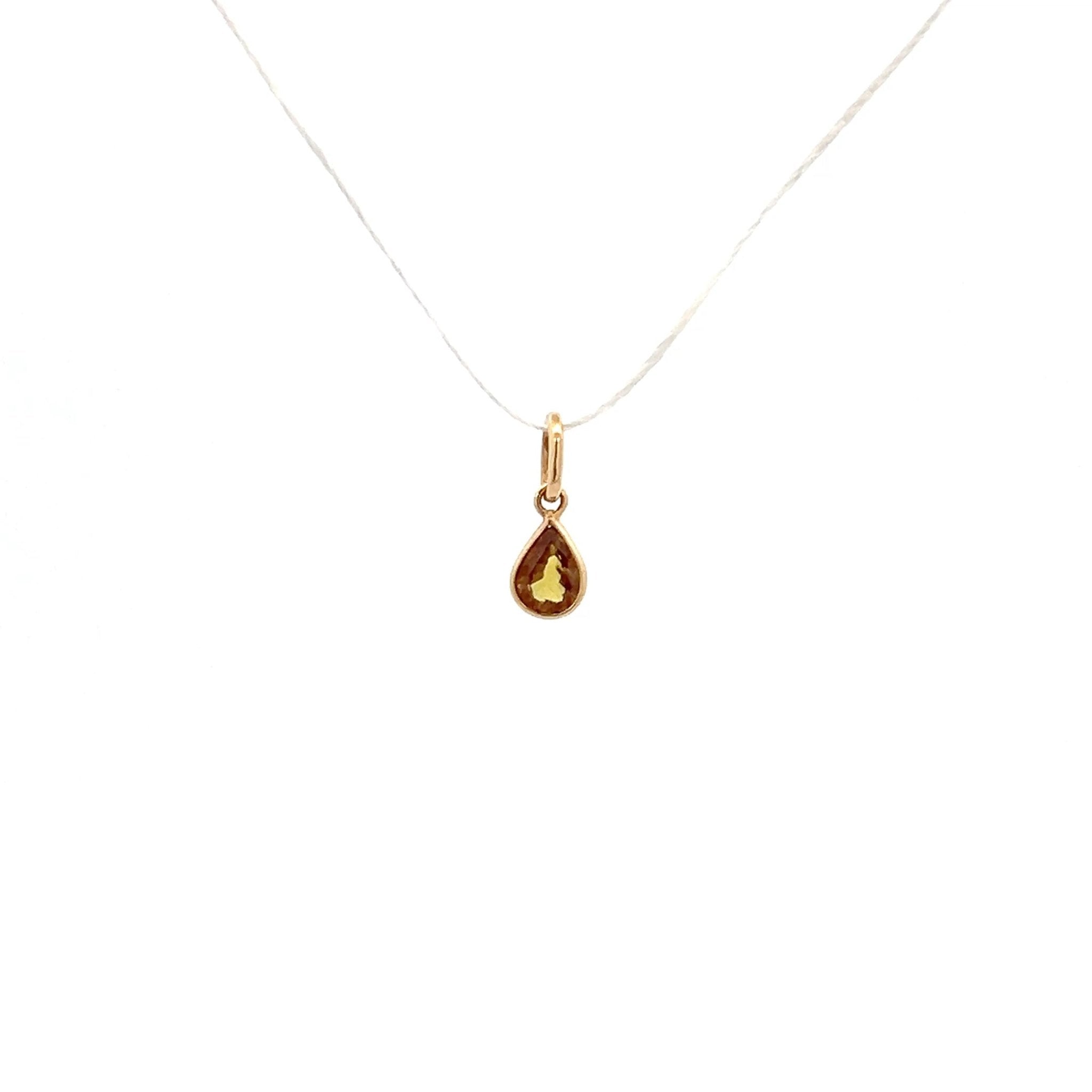 Vardy's Collection Oval Sapphire Drop Pennants in 18K Yellow Gold