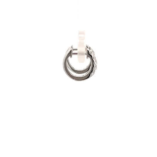 Vardy's Collection Polished 14K White Gold Small Hoop Earrings in White Gold (0.32ct)