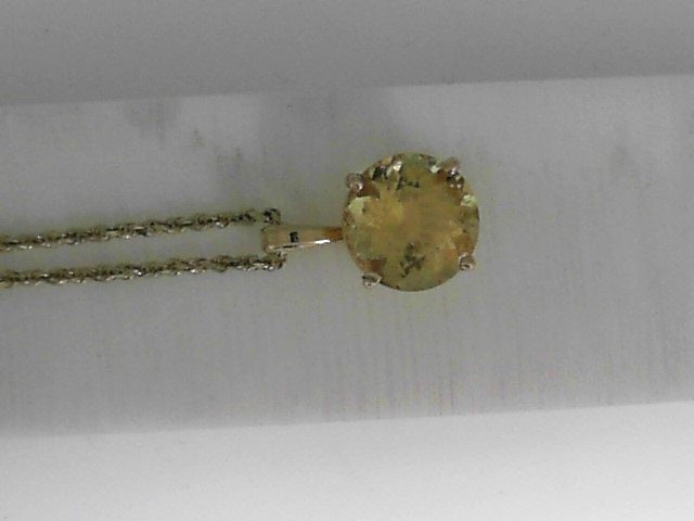 Vardy's Collection Round Beryl Rabbit Ear Pendants in 14K Yellow Gold (3.51ct)