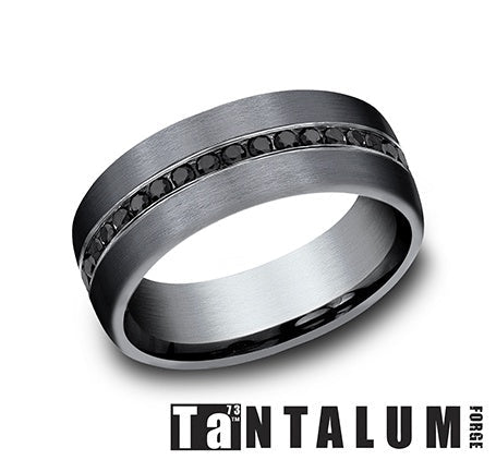 Vardy's Collection Round Black Diamond Ring in 14K White Gold (0.40ctw)