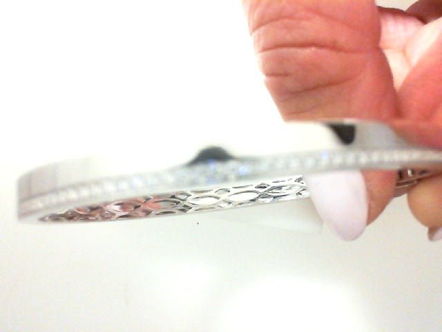 Vardy's Collection Round Diamond Bangle Bracelet in 14K White Gold (0.56ct)