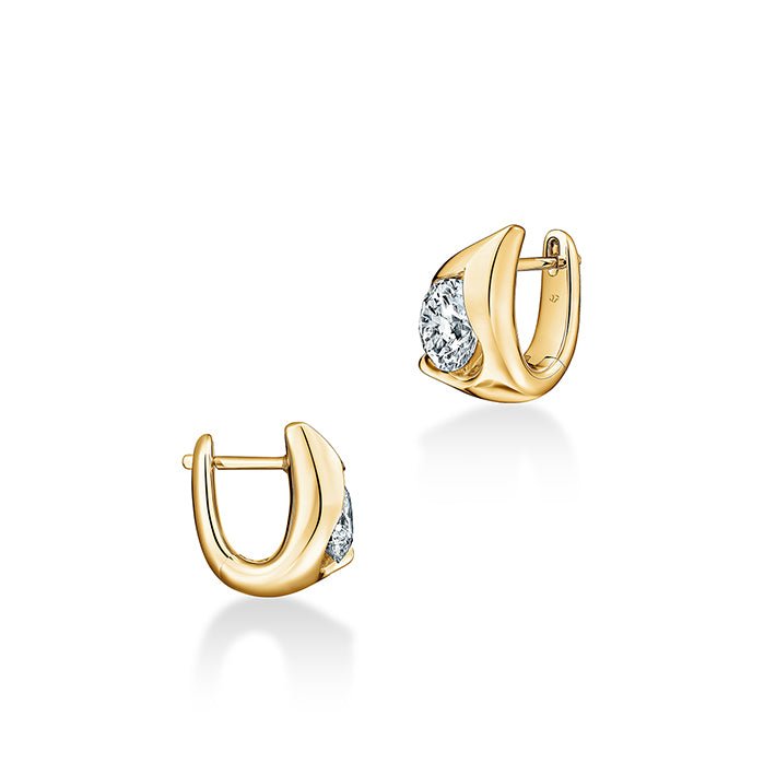 Vardy's Collection Round Diamond Stud Earrings in 18K Yellow Gold (1.47ct)
