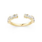Vardy's Collection Round Natural Diamond 0.36ct Wedding Band in 18K Yellow Gold