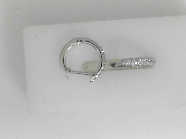 Vardy's Collection Round Small Hoop Earrings in 18K White Gold (0.23ct)