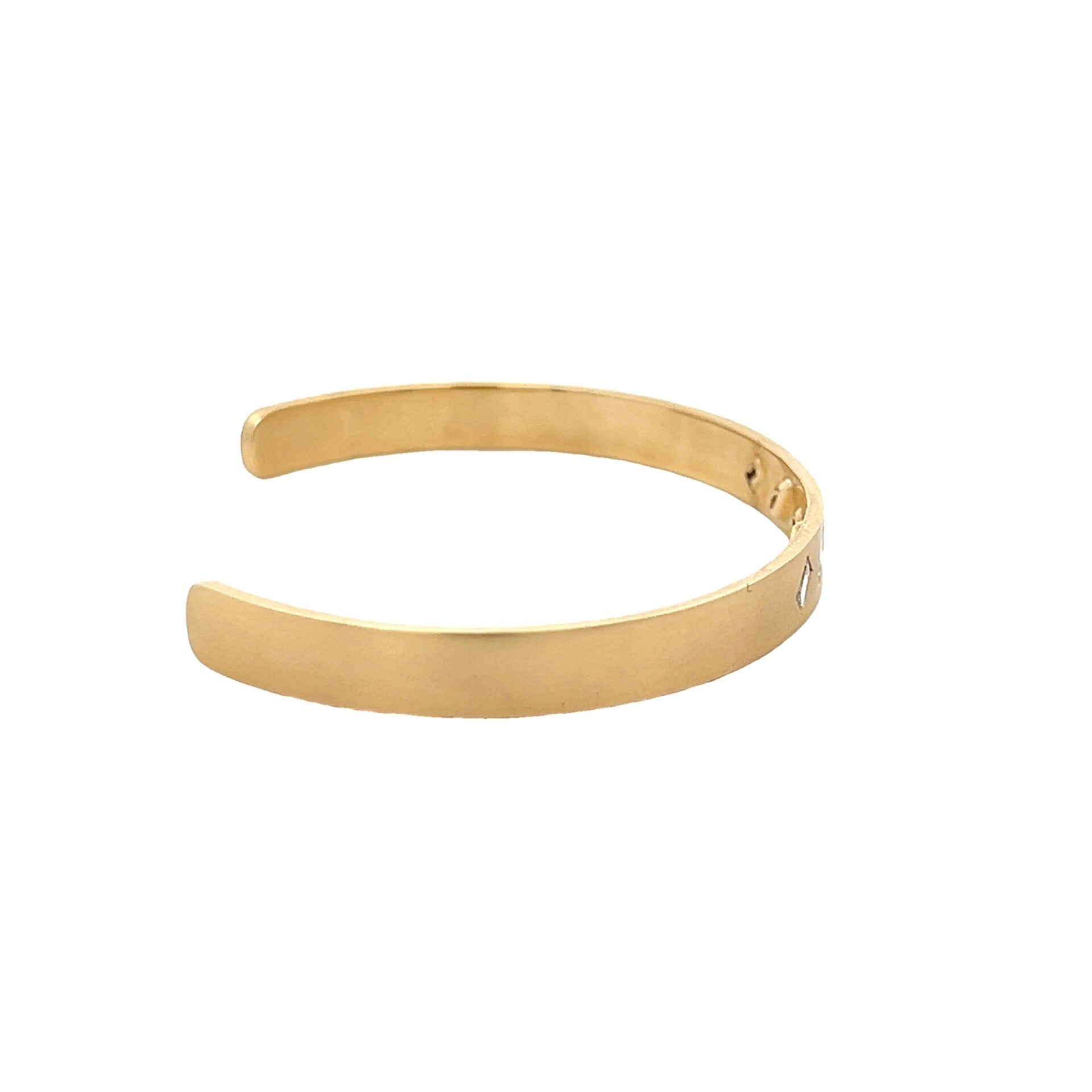 Vardy's Collection Various Shapes Diamond Bangle Bracelet in 14K Yellow Gold (0.73ctw)