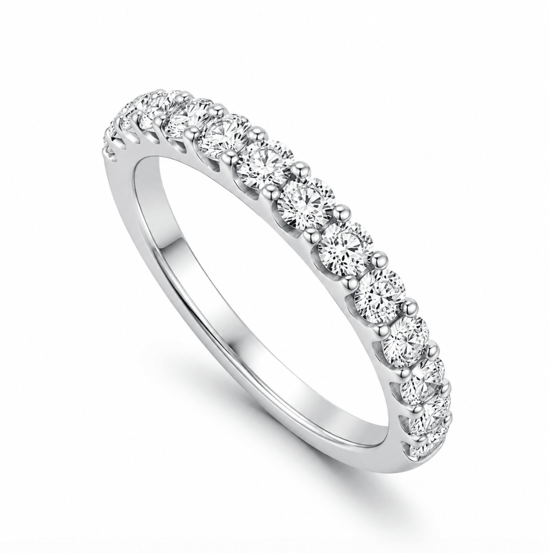 VELA Collection 3/4 Wedding Band by Hearts On Fire in Platinum (110-01474)