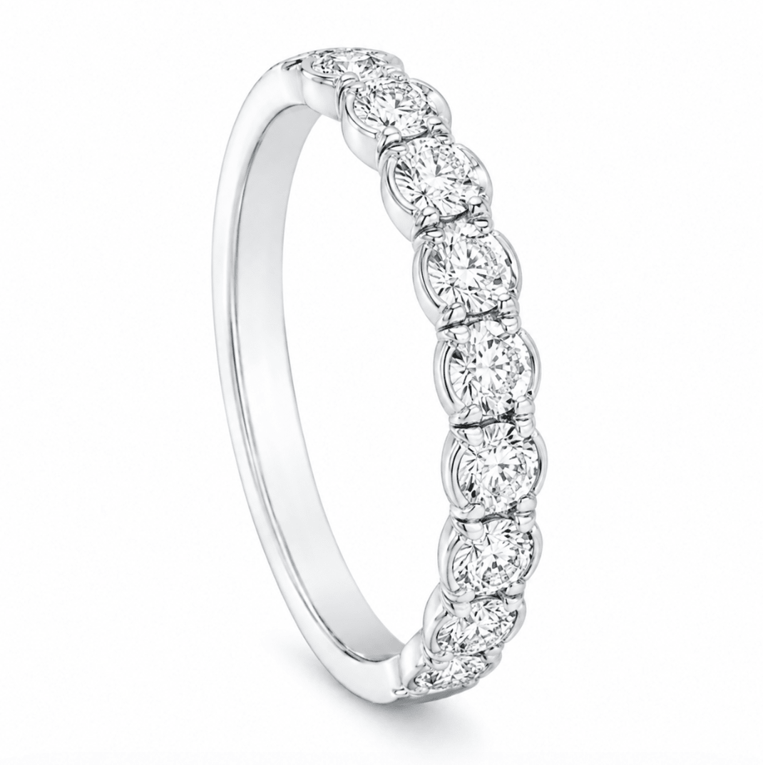 VELA French Cut Pavé by Hearts On Fire in Platinum (110-01508)