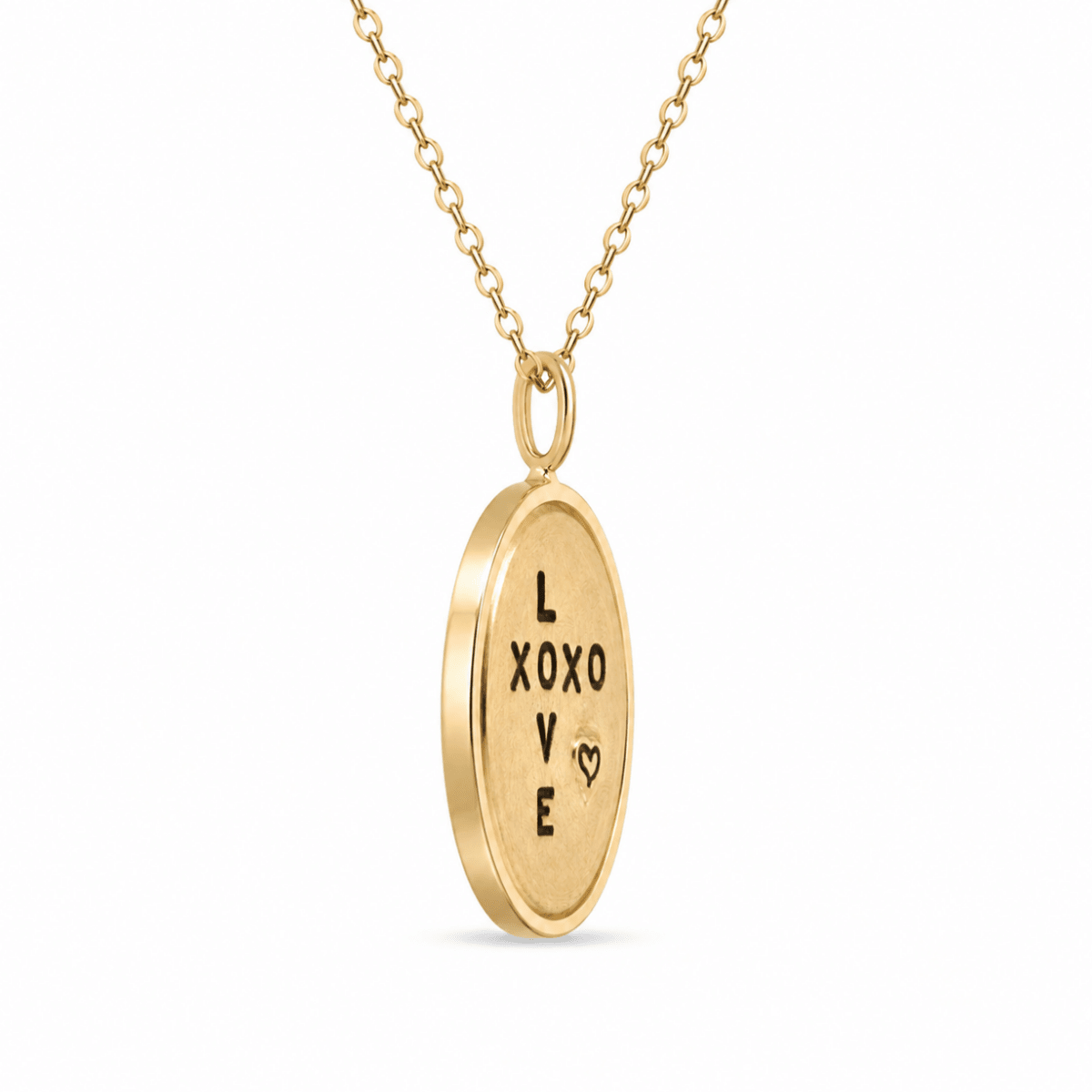 XOXO Love Drop Pendant in Yellow Gold (435-00744)