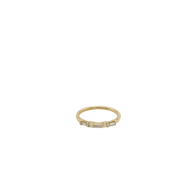 14 Karat Yellow Gold Various Diamond Fashion Ring