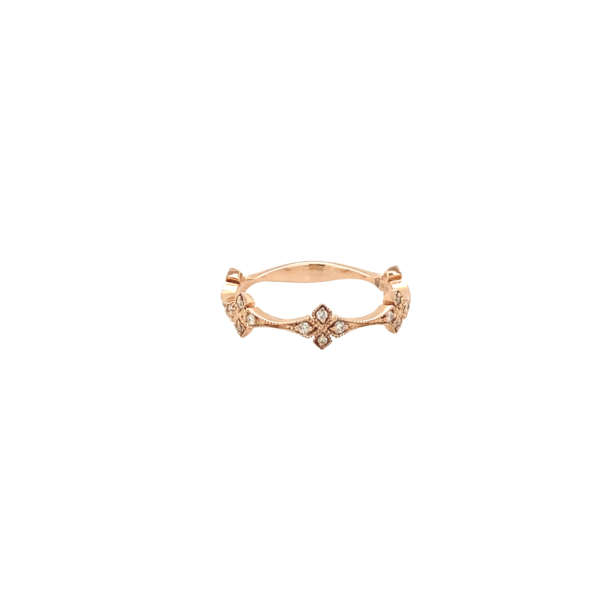 14 Karat Rose Gold Regal Fashion Ring