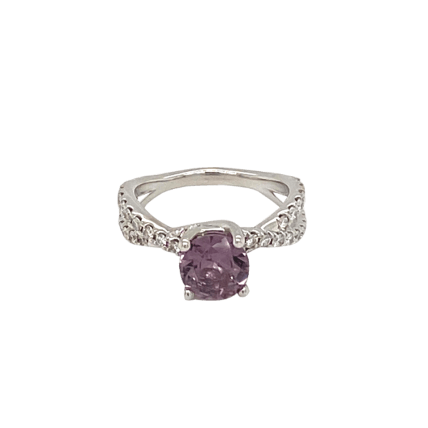 Platinum Pink Sapphire Fashion Ring
