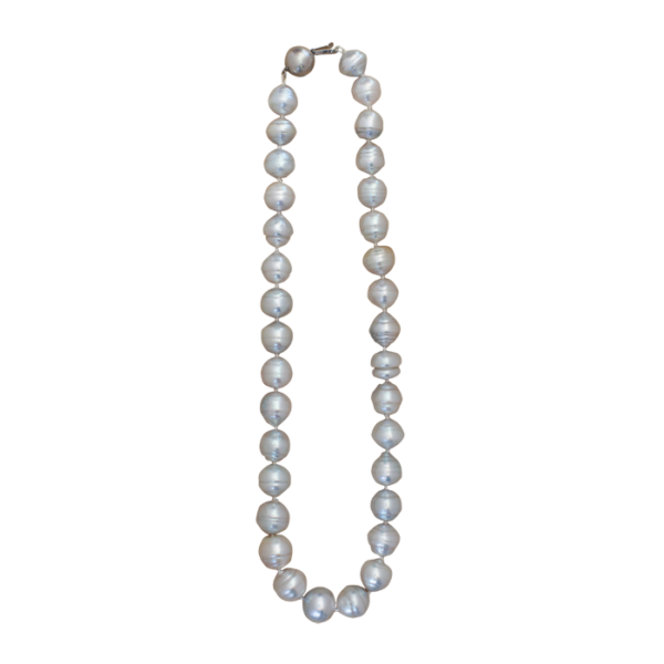 14 Karat White Gold South Sea White Pearl Necklace