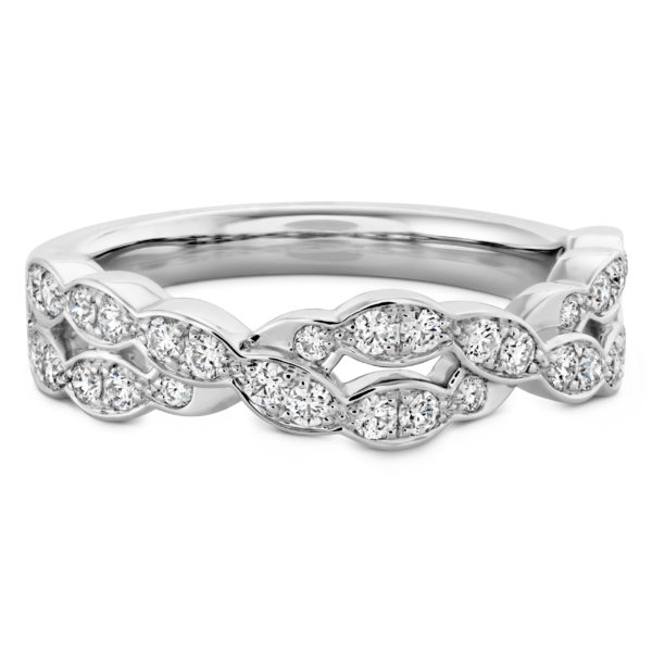 Lorelei Floral Diamond Double Twist Band