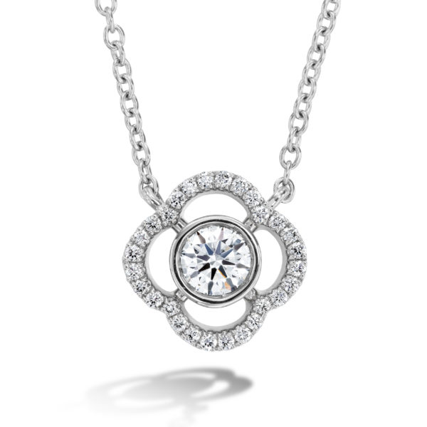 Signature Petal Bezel Pendant