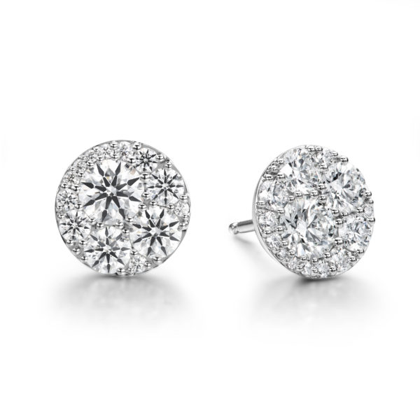 Tessa Diamond Circle Earrings